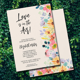Invitation Joyeux Shower Floral de Mariage