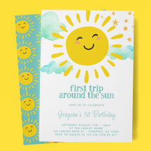 Joyeux Sunshine 1ère fête d'anniversaire