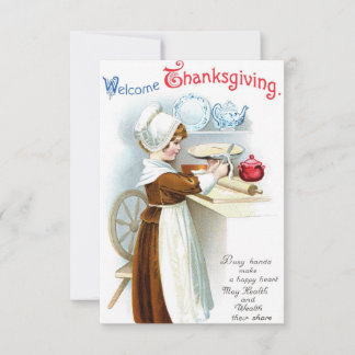 Invitation joyeux thanksgiving vintage aquarelle