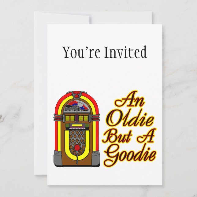 Invitation Jukebox Un Oldie Mais Un Goodie (Devant)