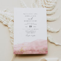 JULIEN | Blush Watercolor Smudge Gold Mariage