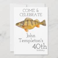 Jumbo Perch Pêcheur Pêcheur pêcheur Anniversaire H
