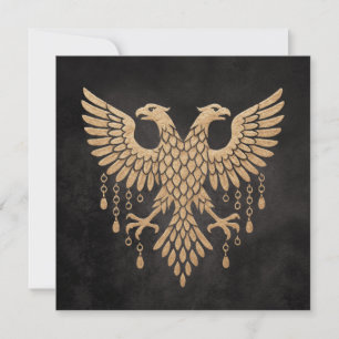 Invitation Jumeau Doré Corbeau Mythologie Nordique Noir