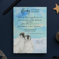 Jumeaux d'hiver Baby Shower Pingouin Bébé Froid à 