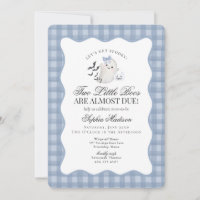 Jumeaux fantômes mignons pastel bleu pour Baby Sho