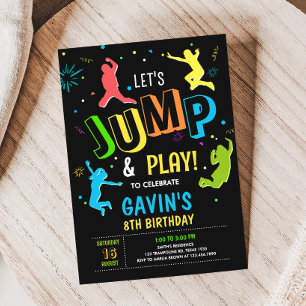 Invitation Jump and Play Birthday Party