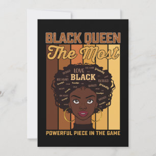 Invitation Junetdix Melanin Black Girl La plus puissante