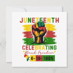 Invitation Juneteenth Célébration de la liberté noire Histoir