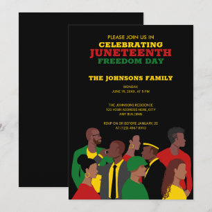 Invitation Juneteenth   Fête de la liberté des Afro-Américain