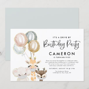 Invitation Jungle Animaux Conduite De Quarantaine Par Anniver