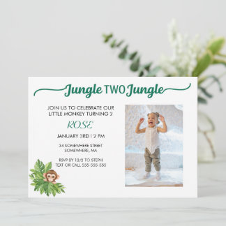 INVITATION JUNGLE DEUX JUNGLE