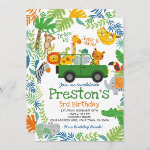 Invitation Jungle Drive By