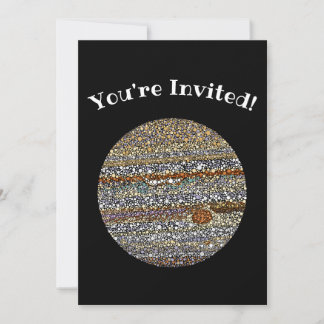 Invitation Jupiter en points