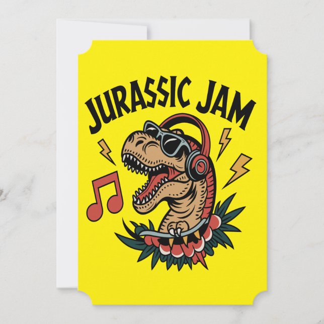 Invitation Jurassic Jam (Devant)