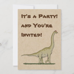 Invitation Jurassique Dinosaure Brachiosaurus