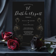 Jusqu'à ce que la mort nous sépare Mariage gothiqu