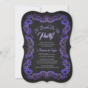 Invitation Jusqu'à ce que la mort nous sépare, soirée d'engag