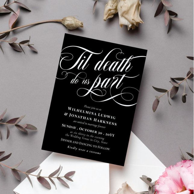 Invitation Jusqu'à ce que la mort nous sépare un Mariage de G (Créateur téléchargé)
