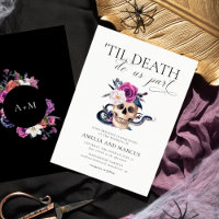 'Jusqu'à ce que la mort nous sépare violet et noir