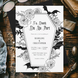Invitation Jusqu'À La Mort Faisons-Nous Partie Du Mariage Flo