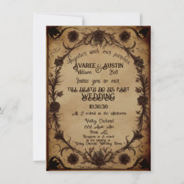 Invitation Jusqu'à la mort Faisons-nous partie Mariage de sty