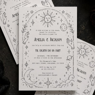 Invitation Jusqu'à la mort Halloween Shower de mariage