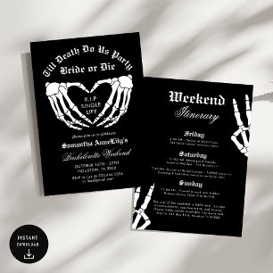 Invitation Jusqu'à la mort nous Party Bachelorette Party