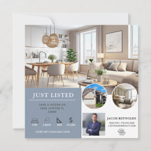 Invitation Juste listé   Flyer immobilier