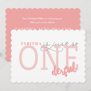 Invitation Juste pour ONEderful