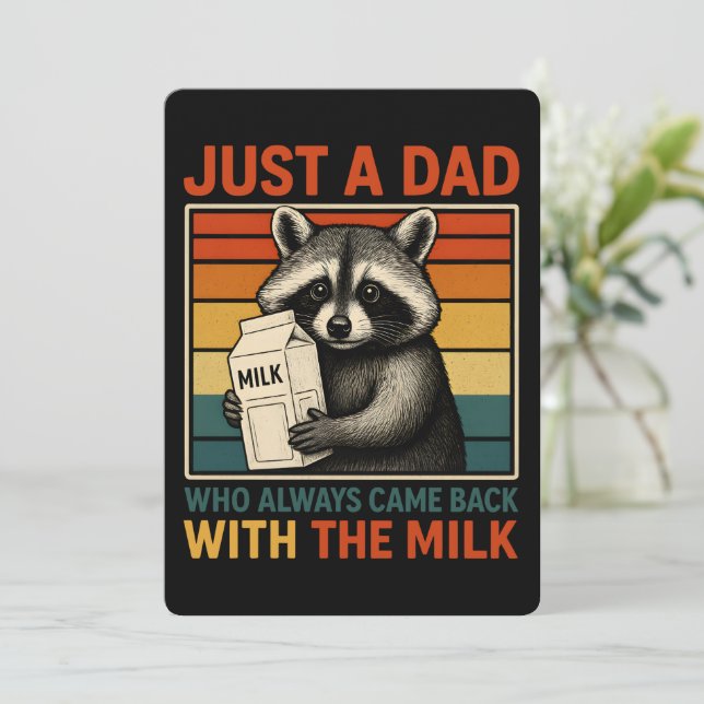 Invitation Juste Un Père Qui Est Toujours Revenu Avec Le Lait (Debout devant)