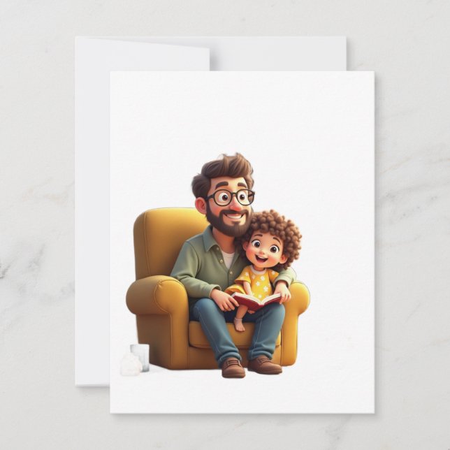 Invitation Juste un père qui soutient toujours (Devant)