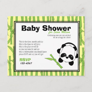 Invitation Juste un peu de bambou