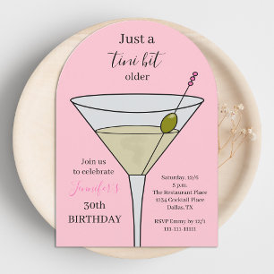 Invitation Juste un tout petit peu plus âgée Fête d'anniversa