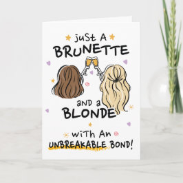 Invitation Juste une brune et une blonde