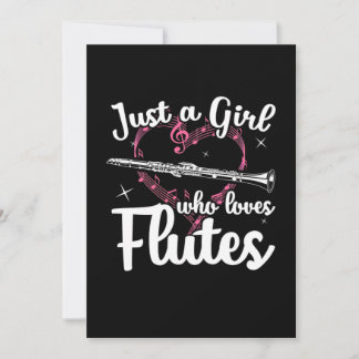 Invitation Juste Une Fille Qui Aime Les Flûtes