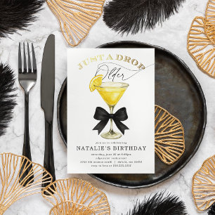 Invitation Juste une goutte de plus vieille Goutte de Citron