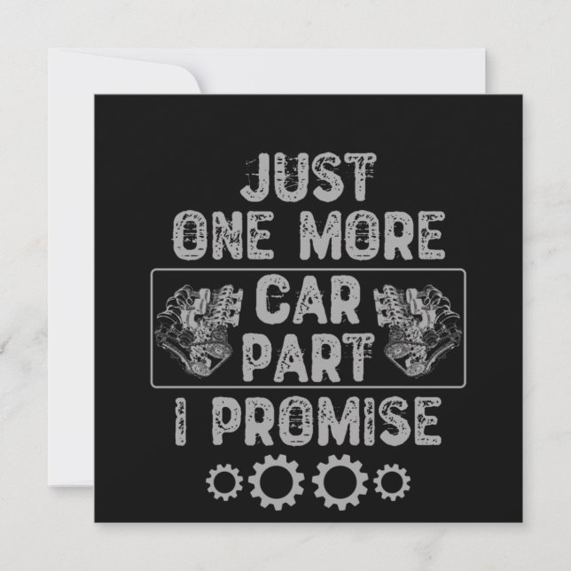 Invitation Juste Une Promesse De Plus De Voiture Partie I (Devant)