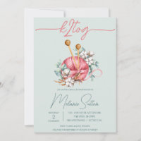 k2tog, Fête des mariées de Tricot en coton bleu et