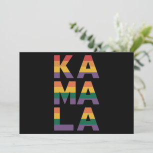 Invitation Kamala Harris 2024 Drapeau Arc-en-ciel Fierté Gay 