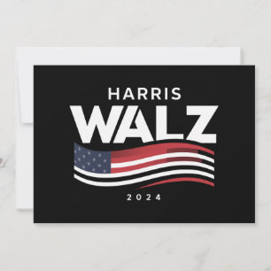 Invitation Kamala Harris Tim Walz Valse 2024 Élection