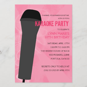 Invitation Karaoke de Pink Rock Out