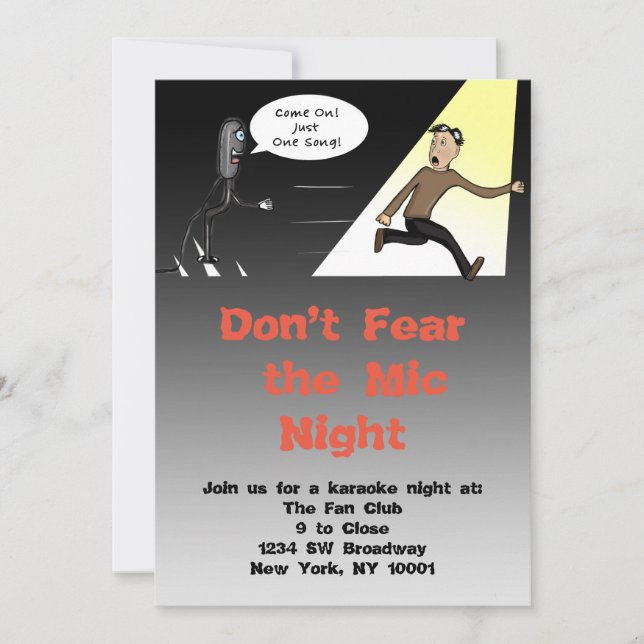 Invitation Karaoke/Open Mic (Devant)