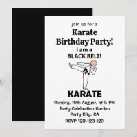 Karate I am A Black Belt Karate Anniversaire