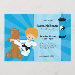 Invitation Karate Kids