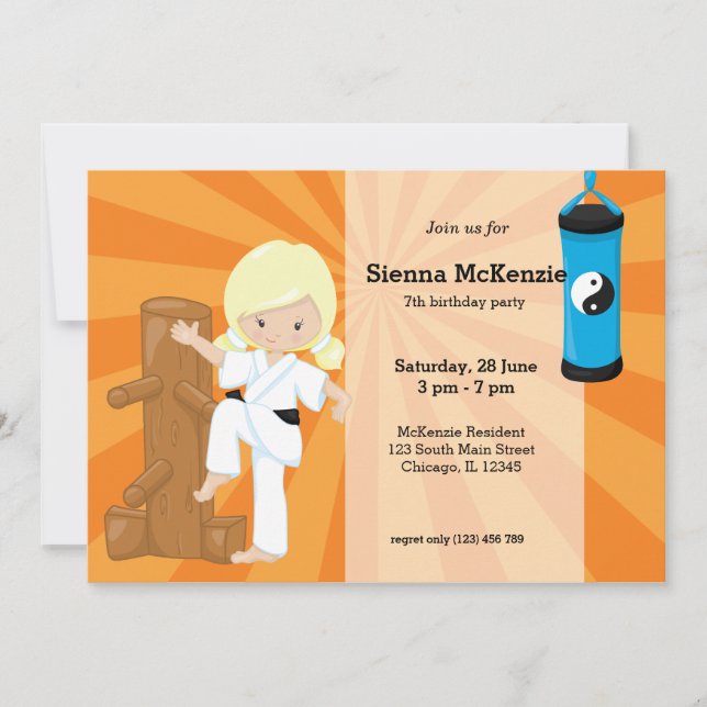 Invitation Karate Kids (Devant)