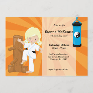Invitation Karate Kids