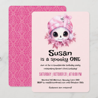 Invitation Kawaii Creepy Cute Halloween Birthday Party