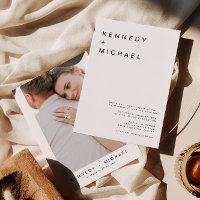 KENNEDY Classique Moderne Minimaliste Mariage phot