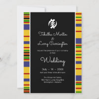 Kente Stripes, Gye Nyame, Mariage noir blanc
