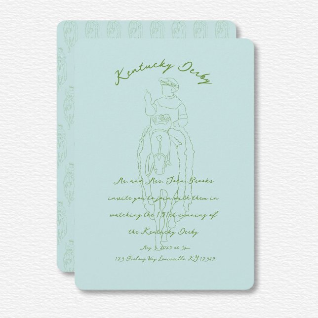 Invitation Kentucky Derby (Créateur téléchargé)